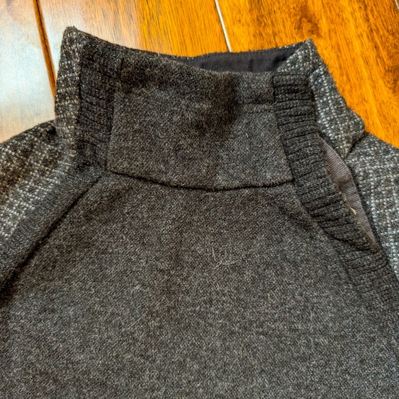 PrAna Women's Brandie Sweater Charcoal Grey Heather Wool Blend - Picture 6 of 6
